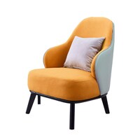 Picture of Neo Front Single Seater Sofa Chair with Pillow, Orange