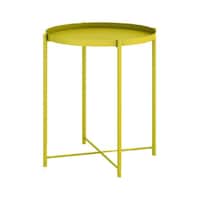 Neo Front Round Coffee Table, Yellow