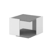 Neo Front Square Center Table, Grey & White