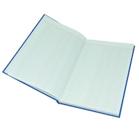 Picture of FIS Laid Cash Book Ledger, Blue - 210 x 330 mm, Pack of 20
