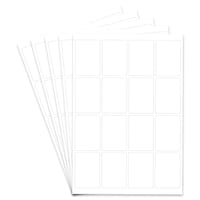 Picture of FIS Multipurpose Office Label Set Of 20 Sheets, White, 24 x 35mm, Pack of 120