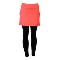 Prima Ladies Skirt with Leggings, Orange, Black & Blue, Pack of 12