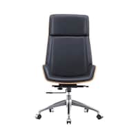 Picture of Neo Front Adjustable Office Chair with Lumbar Support, Black & Orange