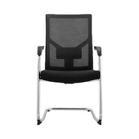 Picture of Neo Front Office Desk Mesh Chair, Black & Silver