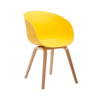 Picture of Neo Front Polypropylene Dining Chair, Yellow
