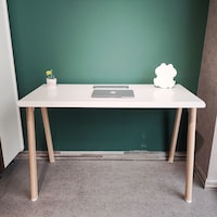 Picture of Neo Front Single Office Table, 1.2 m, White