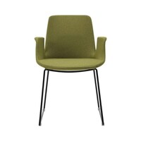 Picture of Neo Front Fabric Dining Chair, Green