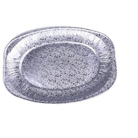 Picture of Aluminium Foil Oval Platter, 14 inch, Silver - Pack of 100