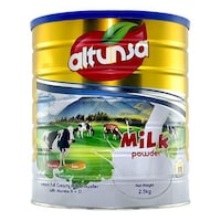 Altunsa Instant Full Cream Milk Powder Tin, 2.5kg, Pack of 6 - Carton