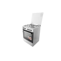 Simfer Cooker 3 Gas Burner & Electric Hotplate, Stainless Steel, 6312NEI 
