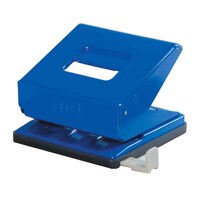 FIS 2 Hole Large Paper Punch, Blue, Pack of 48