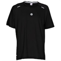 Picture of Prima Men's Jumbo Sports T-Shirt, Black, Green & Grey, Pack of 12
