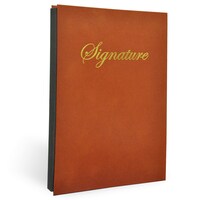 Picture of FIS Signature Book 18 Division Vinyl Cover - Brown, Pack of 11