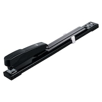 FIS Long Arm Type Metal Body Stapler - Black, Pack of 24