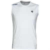 Prima Men's Sleeveless Sports Shirt, Black, White & Blue, Pack of 12