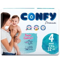 Confy Premium Size 4 Maxi Baby Diaper, 32 Pieces, Pack of 5