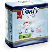 Confy Adult Large Diaper, 10 Pieces, Pack of 6 Carton
