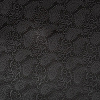 DuPont Satin Fabric Embossed with Wave Design Roll, Black, 25 Yards