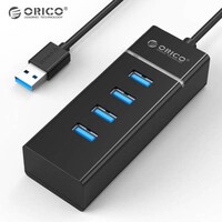 Orico 4 in 1 5V USB Power Port, W6PH4-U3-V1-BK-BP, Black, Pack of 44