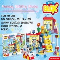 Fivestar Toys Medical Rescue Series Fantasy Building Blocks, 90 Pieces, Pack of 12