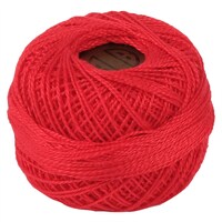Picture of Crochet 95Y Cotton Yarn Thread Balls, Red, Pack of 100