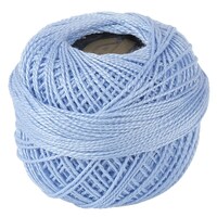 Crochet 95Y Cotton Yarn Thread Balls, Sky Blue, Pack of 100