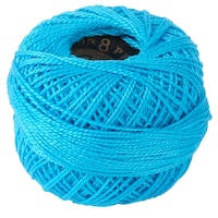Crochet 95Y Cotton Yarn Thread Balls, Glacier Blue, Pack Of 100