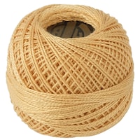 Picture of Crochet 95Y Cotton Yarn Thread Balls, Beige, Pack Of 100