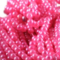 Picture of Round Fluorescent Plastic Beads, 4mm, Pack of 80