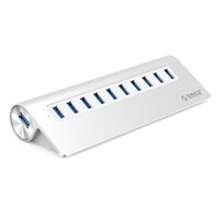 Orico 10-USB 3.0 Multi Extension Power Port, M3H10-V1-EU-SV-BP, Silver, Pack of 40