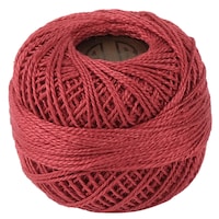 Picture of Crochet 95Y Cotton Yarn Thread Balls, Crimson Red, Pack Of 100