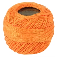 Picture of Crochet 95Y Cotton Yarn Thread Balls, Orange, Pack of 100