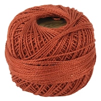 Picture of Crochet 95Y Cotton Yarn Thread Balls, Dark Terra Cotta, Pack Of 100