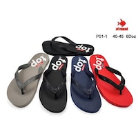 Printed Colorful Flip Flop For Men, P01-1, Assorted, Carton of 72 Pcs