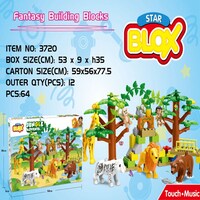 Fivestar Toys Kids Fantasy Building Blocks, 3720, Pack of 12