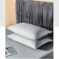 JD Cotton Pillowcase, 2 Pieces, Light Grey, 60x70cm , Pack of 50