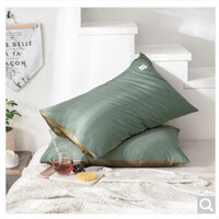 JD Cotton Pillowcase, 2 Pieces, Dark Green, 60x70cm, Pack of 50