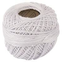 Picture of Crochet 95Y Cotton Yarn Thread Balls, Off White, Pack of 100