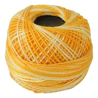 Picture of Crochet 95Y Cotton Yarn Thread Balls, Sunset Yellow, Pack of 100