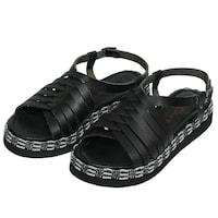 Leather Stitched Buckle Strap Sandals - Carton of 12