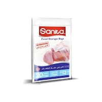 Sanita Biodegradable Food Storage Bags, Large, Carton Of 30