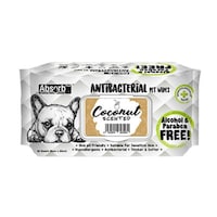 Absolute Pet Absorb Plus Antibacterial Coconut Pet Wipes, Carton of 12 Packs
