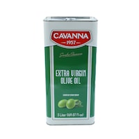 Cavanna Extra Virgin Olive Oil, 5L - Pack of 4