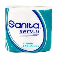 Sanita Serv-U 2-Ply Toilet Tissue, Carton of 12 Packs
