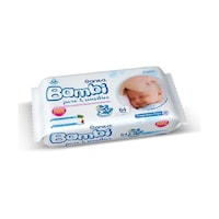 Sanita Bambi Pure and Sensitive Baby Wet Wipes, Carton of 12 Packs