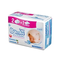 Sanita Bambi Pure and Sensitive Baby Wet Wipes, 2+1 Value Pack, Carton of 4 Packs