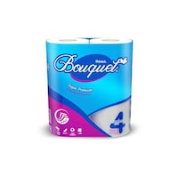 Sanita Bouquet Toilet Paper, Pack of 4, Carton of 48 Pcs