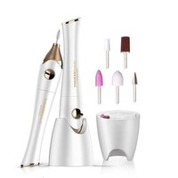 JD Touchbeauty 5 in 1 Electric Manicure Kit, White & Brown