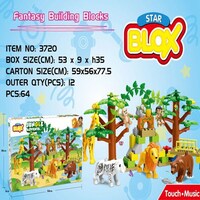 Fivestar Toys Class Building Blocks, Multicolor, Set of 64pcs