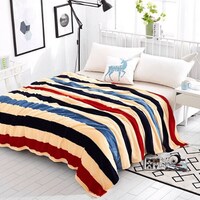 Deals For Less Striped Design Soft Fleece Blanket